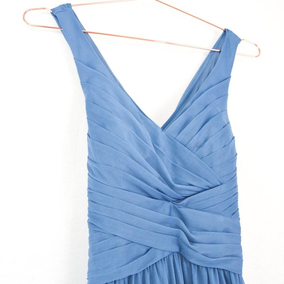 David's Bridal Steel Blue Size 2 Formal Dress - Picture 7 of 15